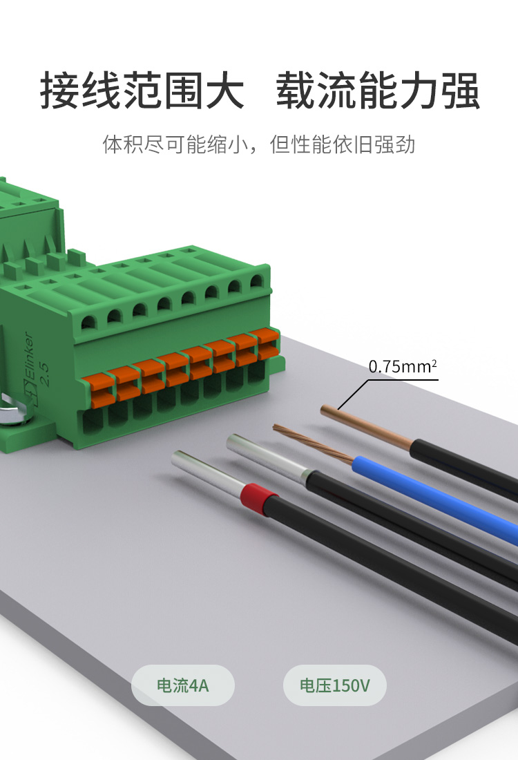 lc60n-2.5面板固定插拔式接线端子